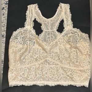 Torrid Cream Lace Bralette